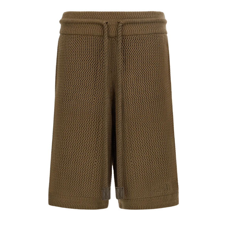 Amiri Crochet Mesh Short