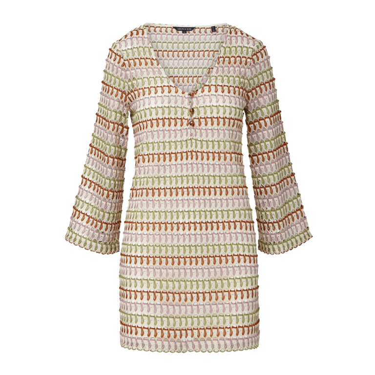 Veronica Beard Novie Crochet Mini Dress