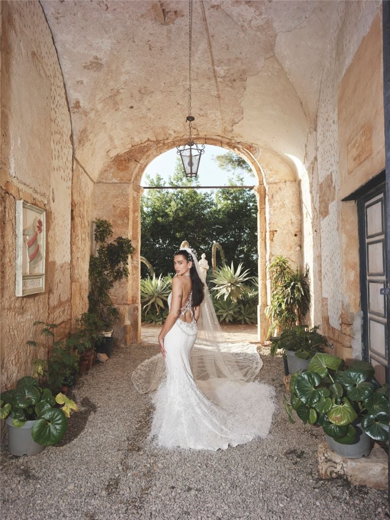 Dua Lipa Chanel wedding dress