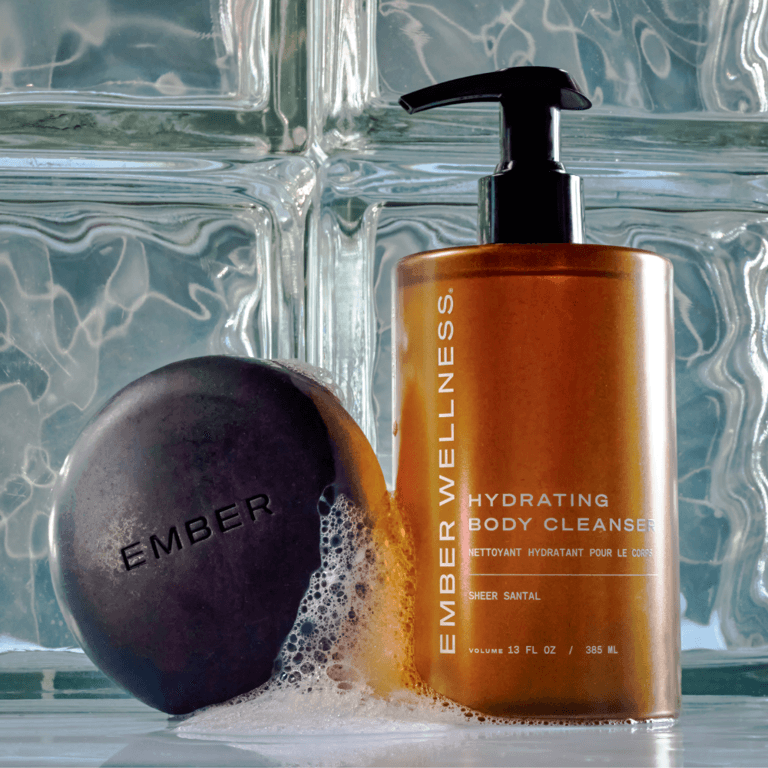 Ember Wellness Hydrating Body Cleanser and Charcoal Buffing Bar