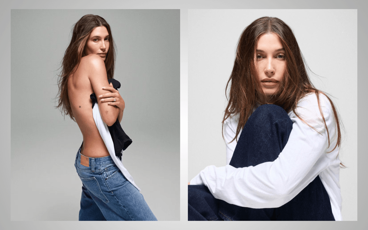 Hailey Bieber and Gap