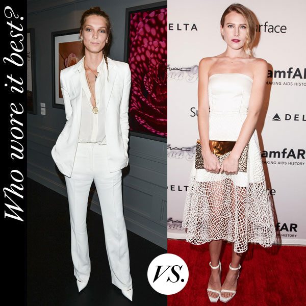 Daria Werbowy Dree Hemingway White