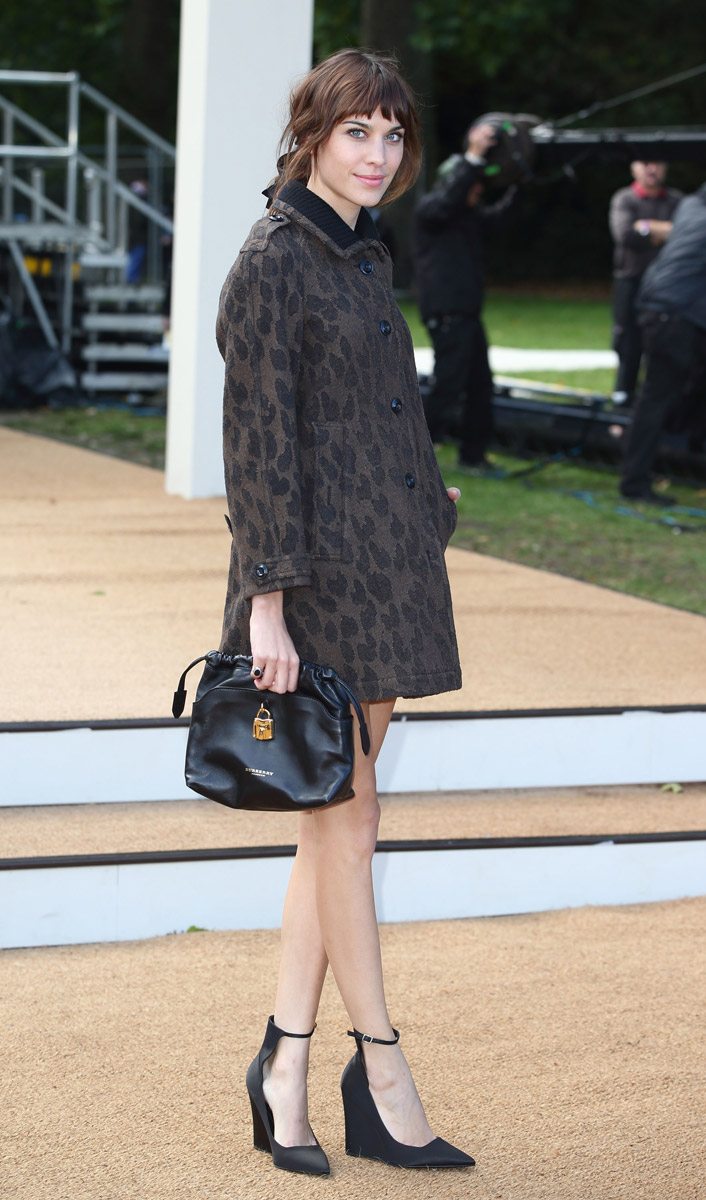 Alexa Chung Burberry Spring 2014