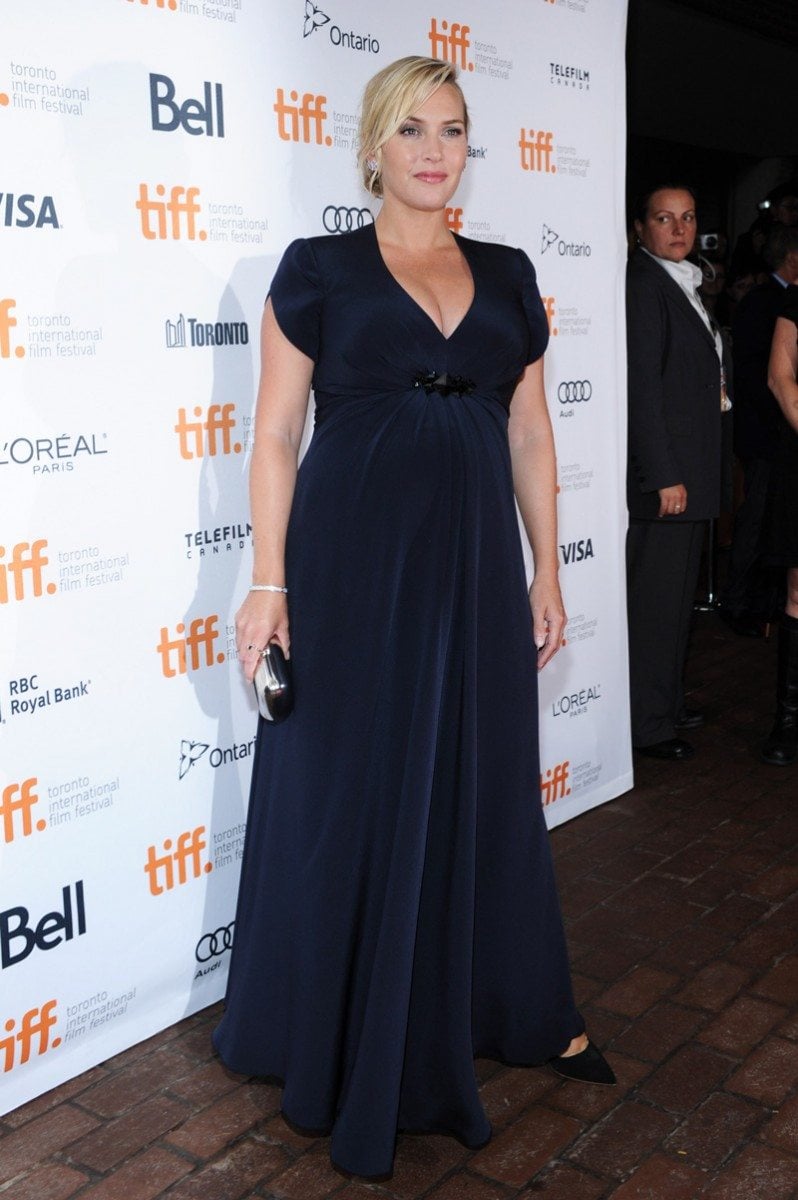 Kate Winslet Pregnant Labor Day Red Carpet TIFF 2013