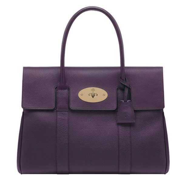 Mulberry Bayswater Grainy Calf Aubergine