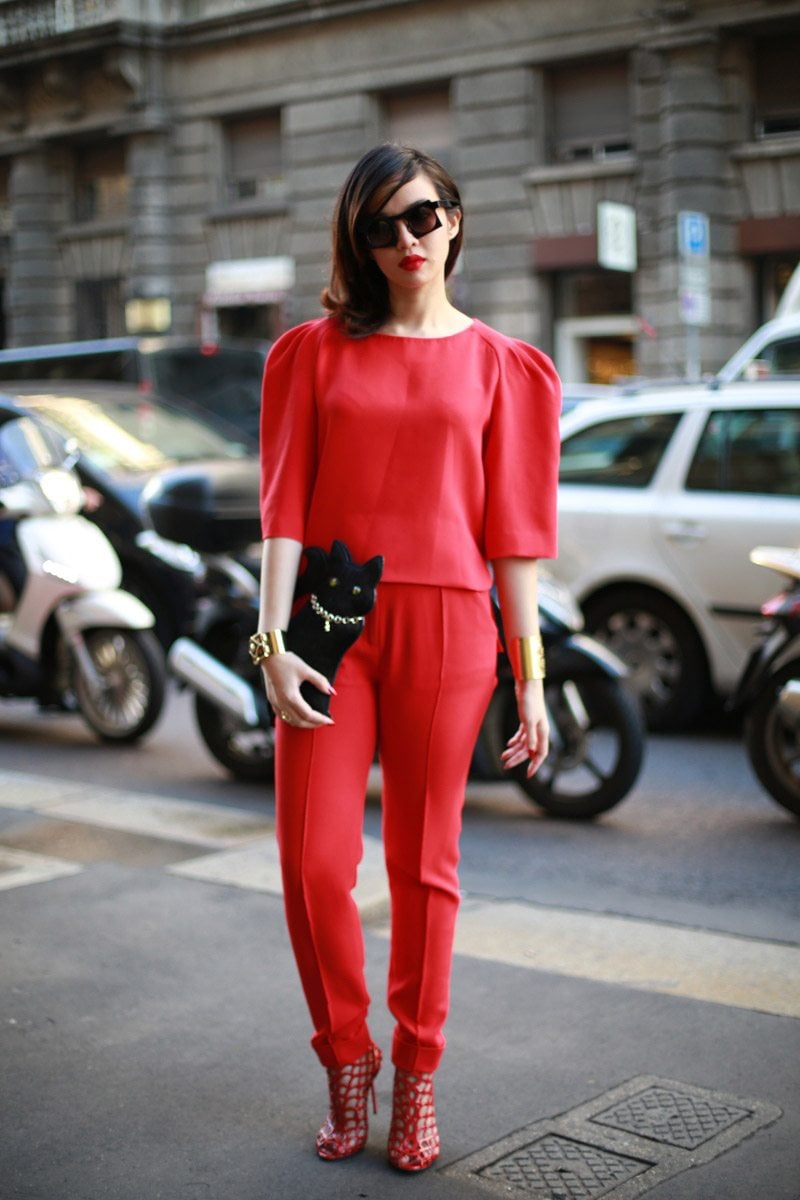 Street style milan fashion week spring 2014