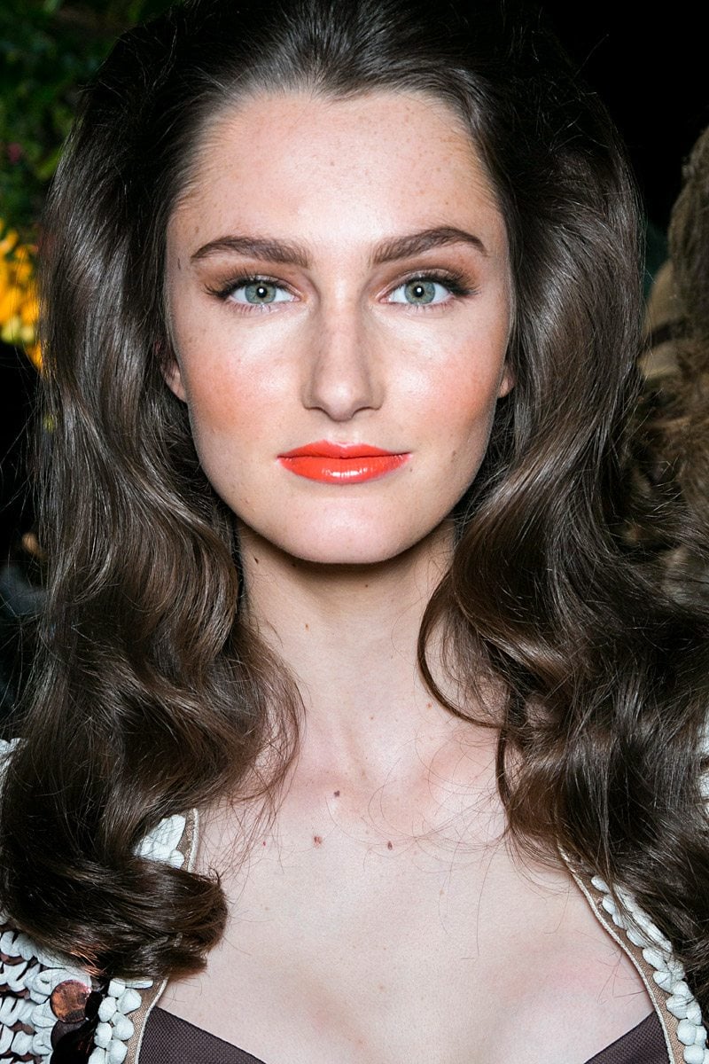spring beauty 2014 trend orange lipstick