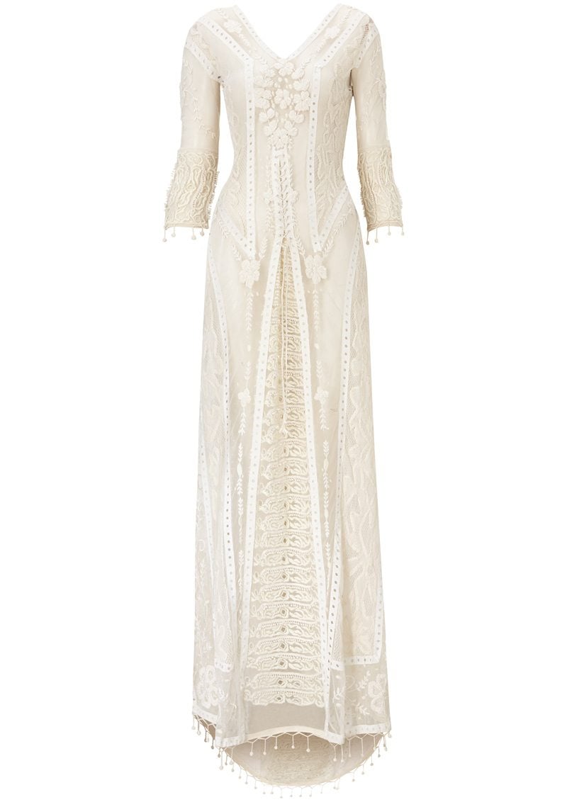 kate moss topshop maxi dress Kate Moss attends star-studded Serpentine Summer Party
