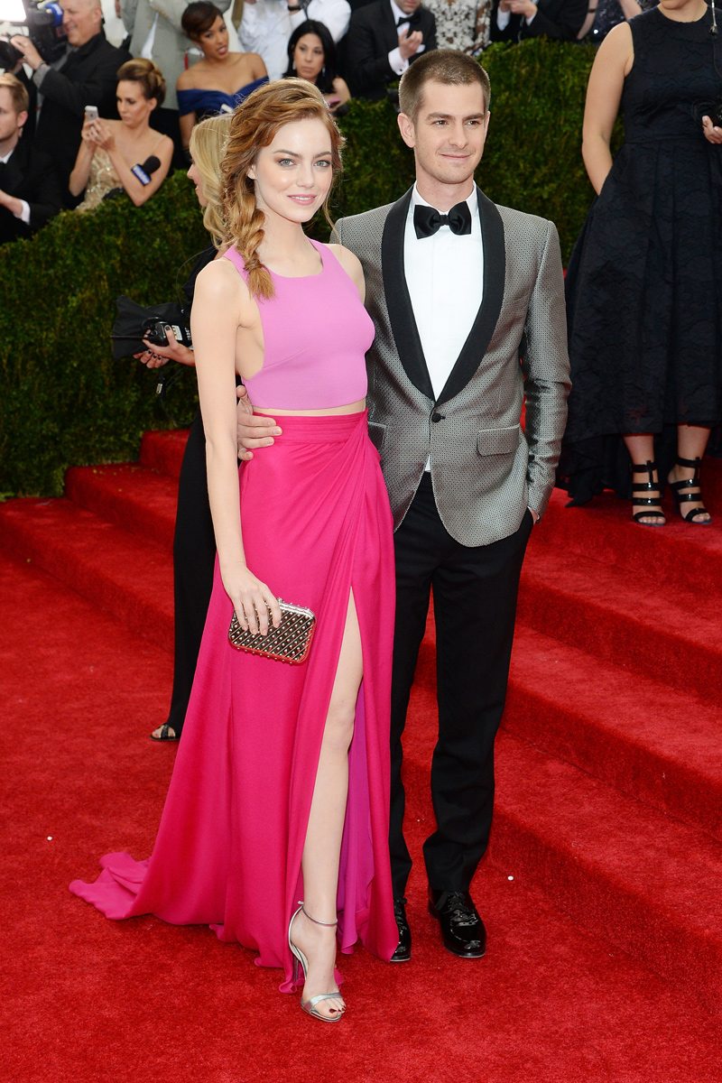 Met Gala 2014 crop top Emma Stone
