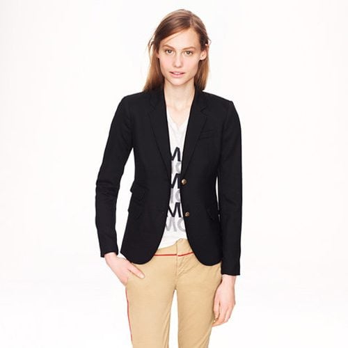 jcrew black tailored blazer