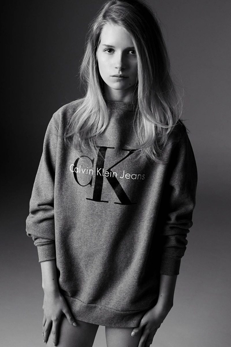 lottie moss for calvin klein