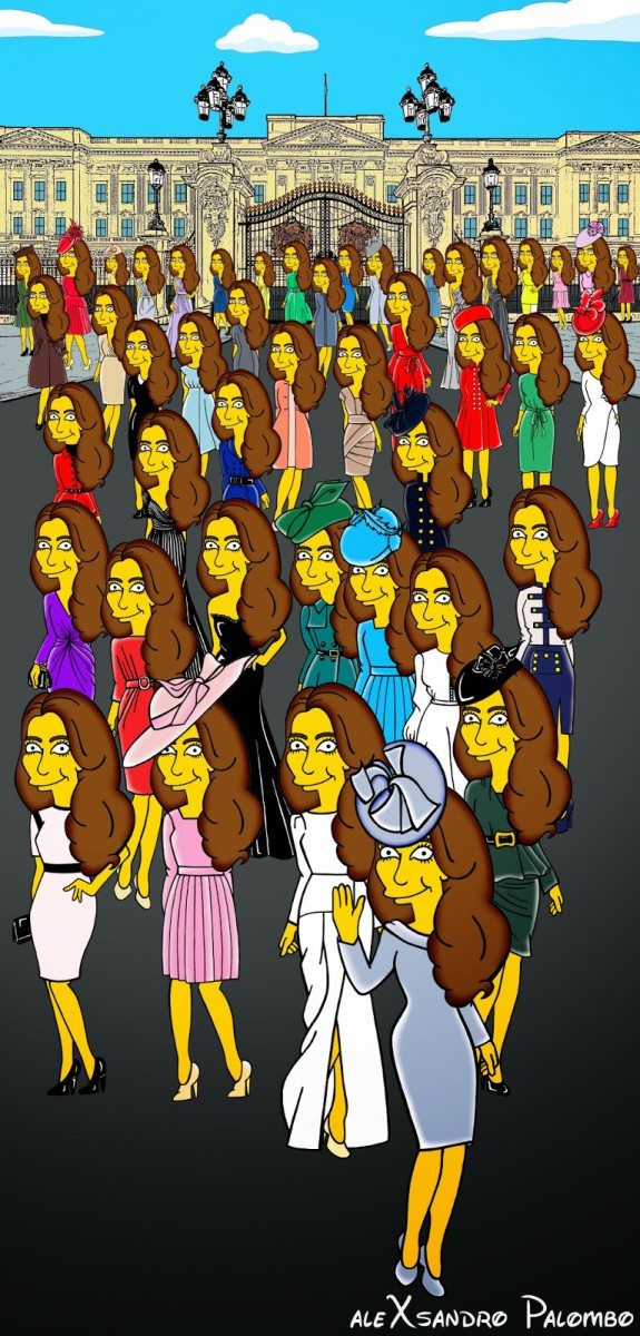 Kate Middleton Simpsonized