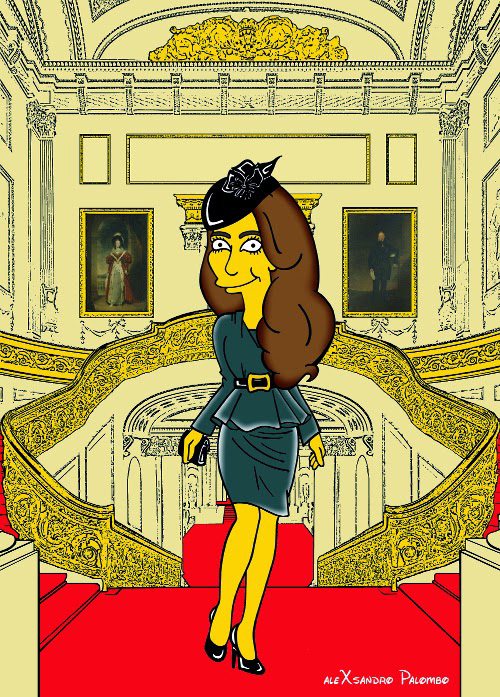Kate Middleton Simpsonized