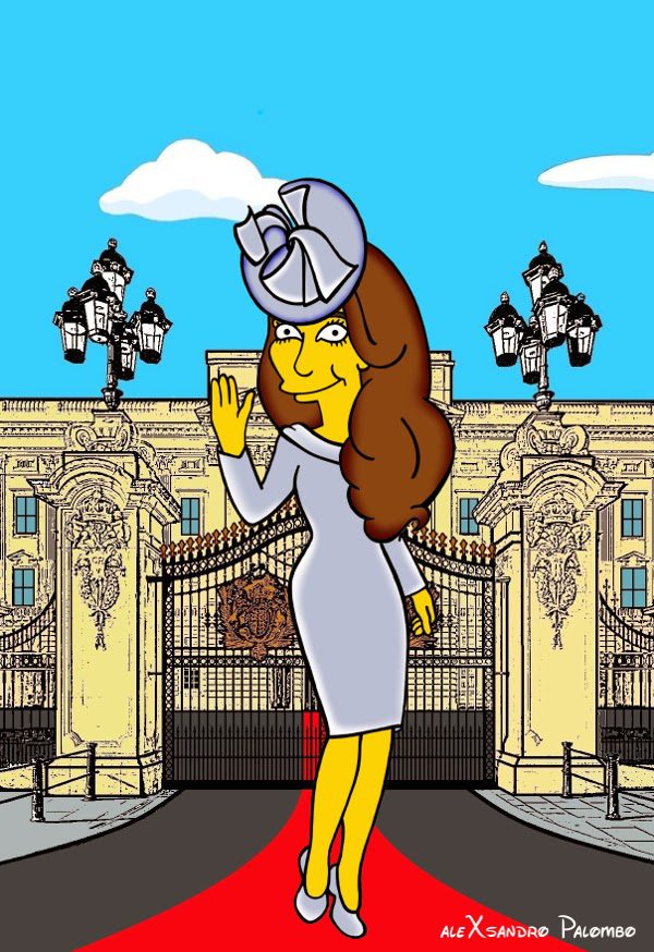 Kate Middleton Simpsonized