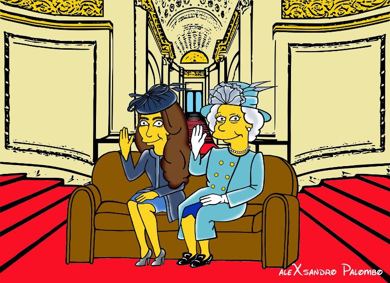 Kate Middleton Simpsonized
