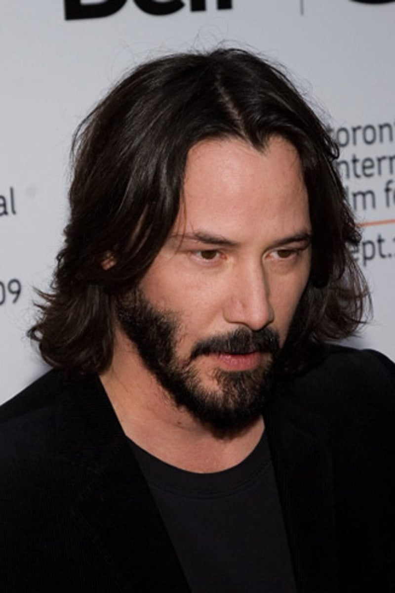 male celebrity hairstyles keanu reeves