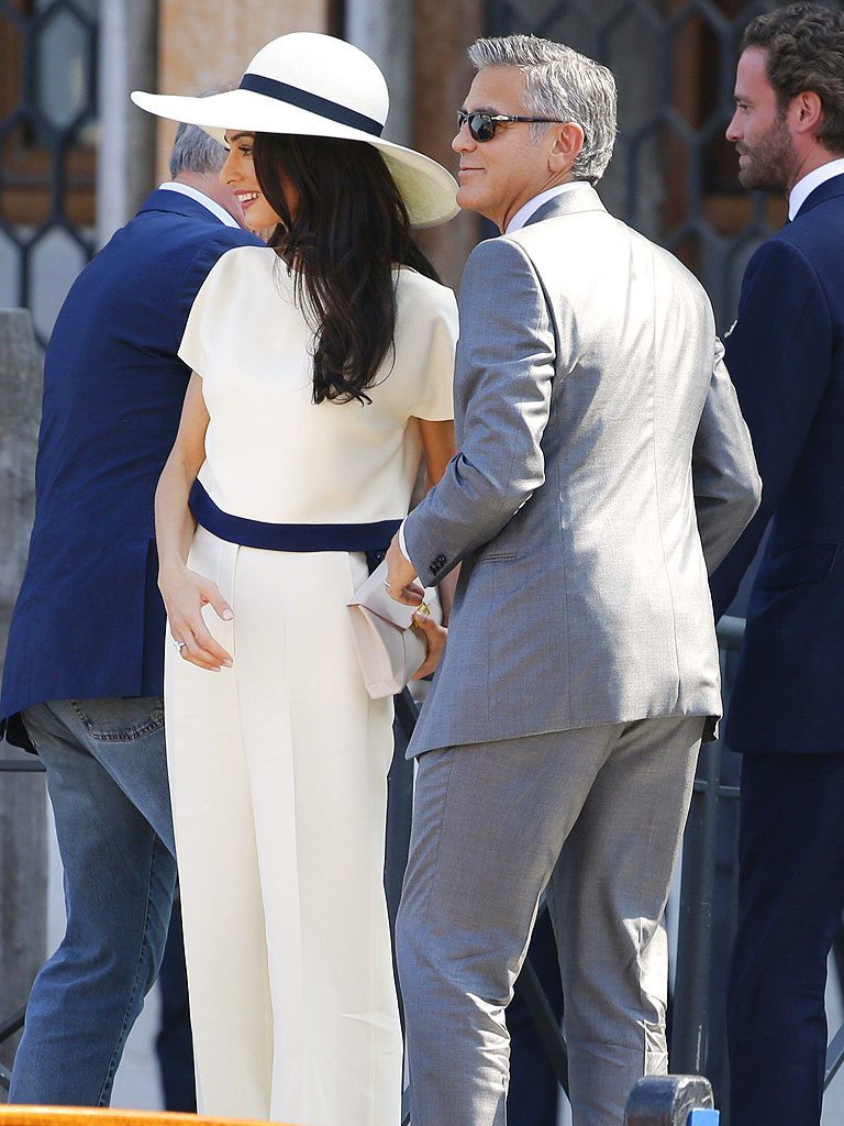 Amal Alamuddin George Clooney Pantsuit