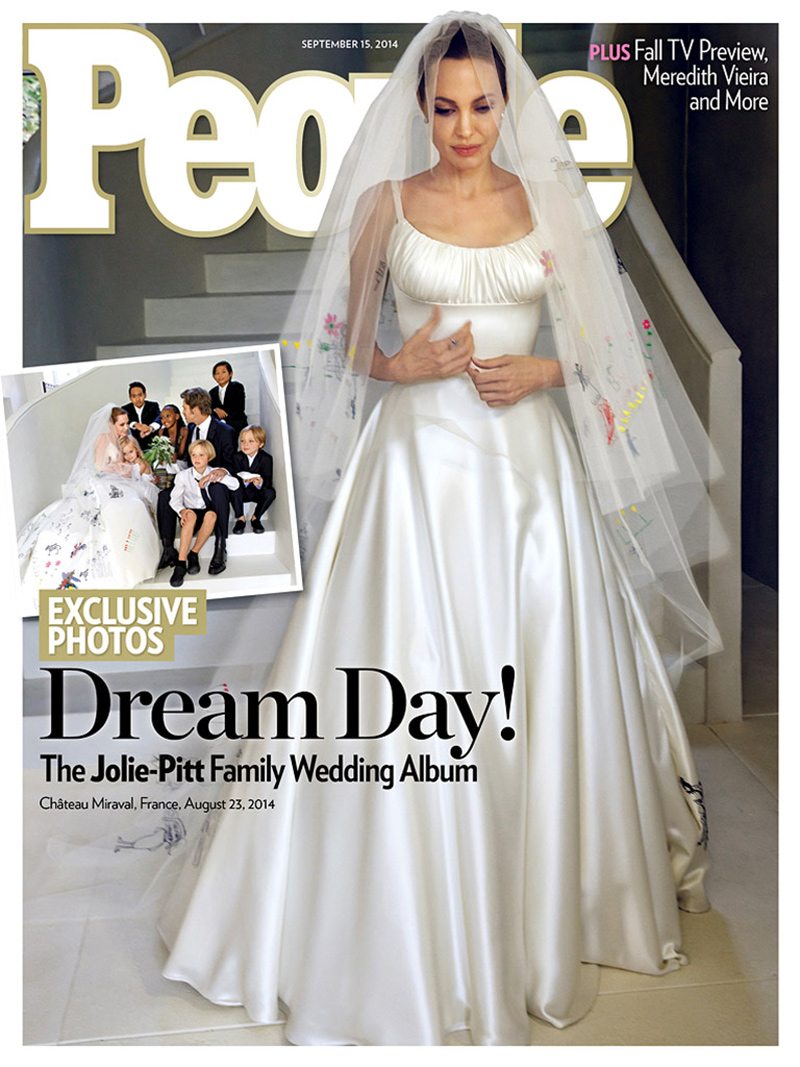 Angelina Jolie Wedding People Cover