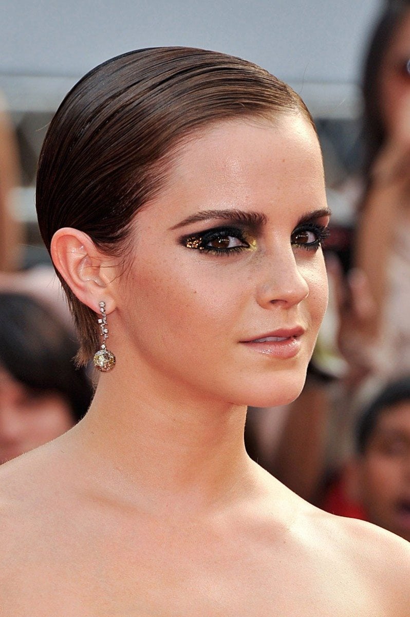 celebrity beauty smoky eye Emma Watson