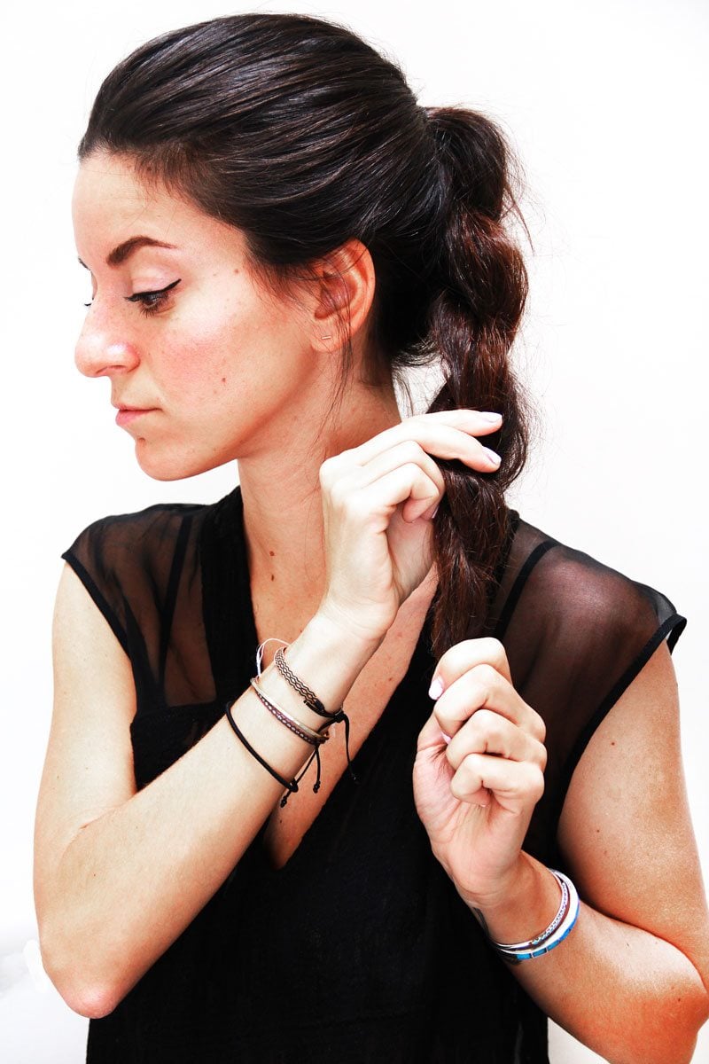 holiday hair tutorial twisted updo step 3