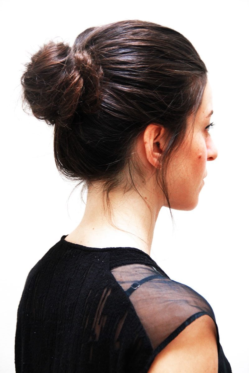 holiday hair tutorial twisted updo step 5