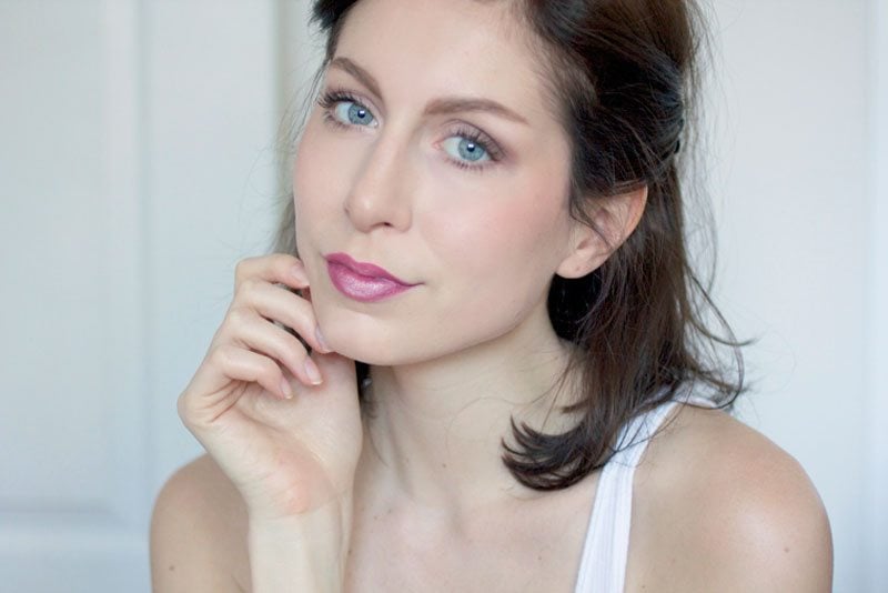 holiday makeup tutorial glitter lips