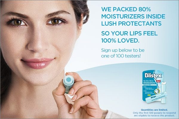 Sign up to be product tester - Blistex