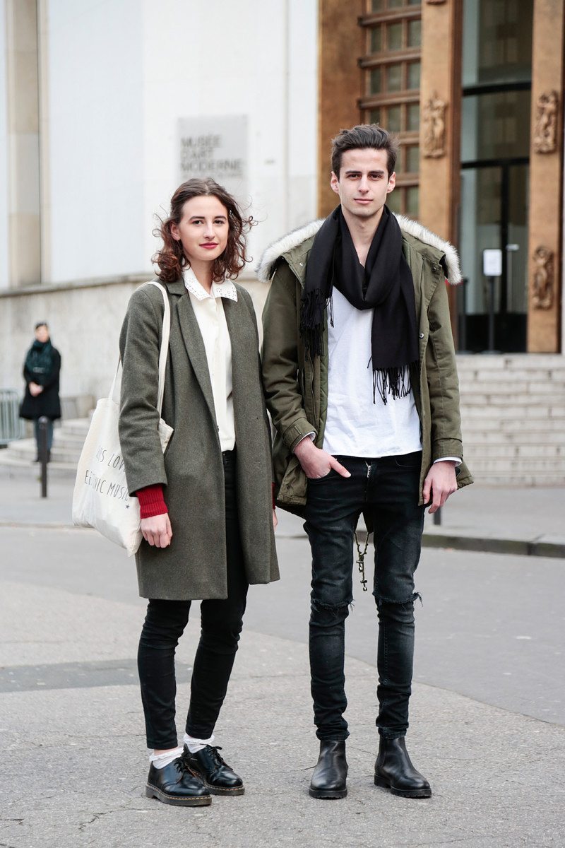 street style paris fashion week twosomes