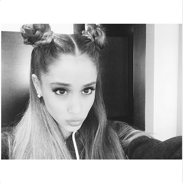 celebrities pigtails
