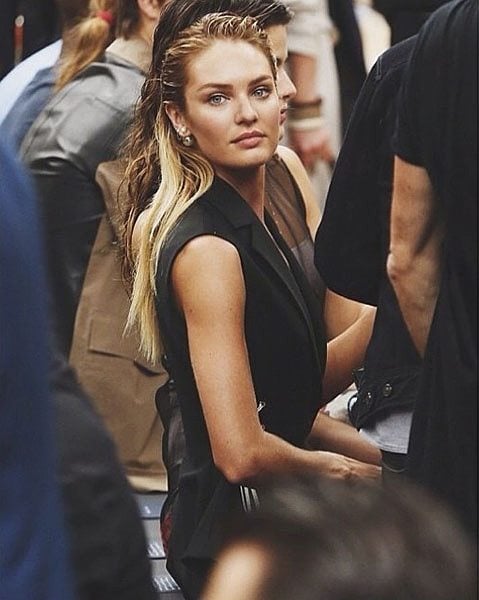 how to style wet hair candice swanpoel