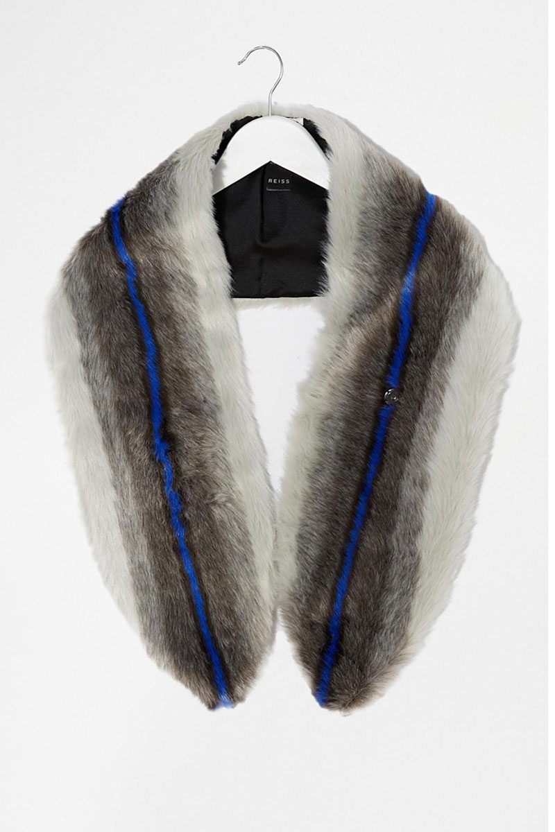 fur scarves reiss
