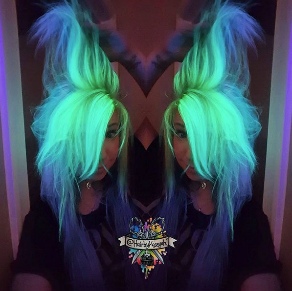 glow-in-the-dark hair