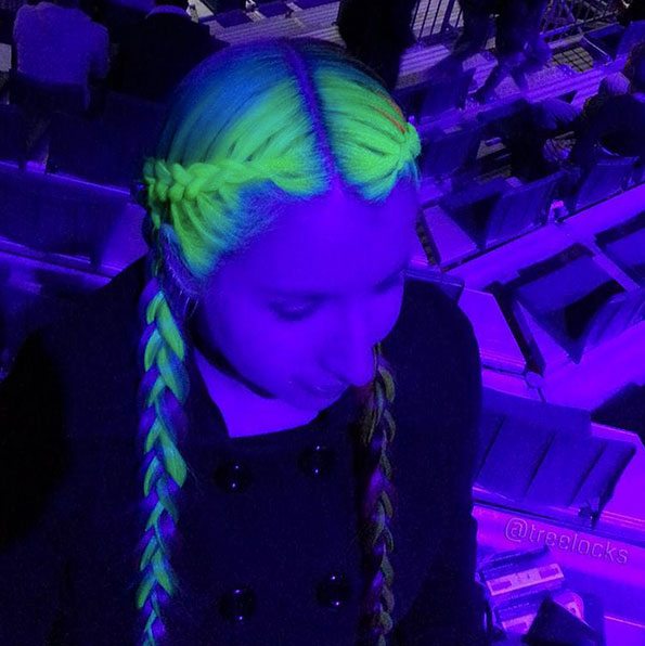 glow-in-the-dark hair