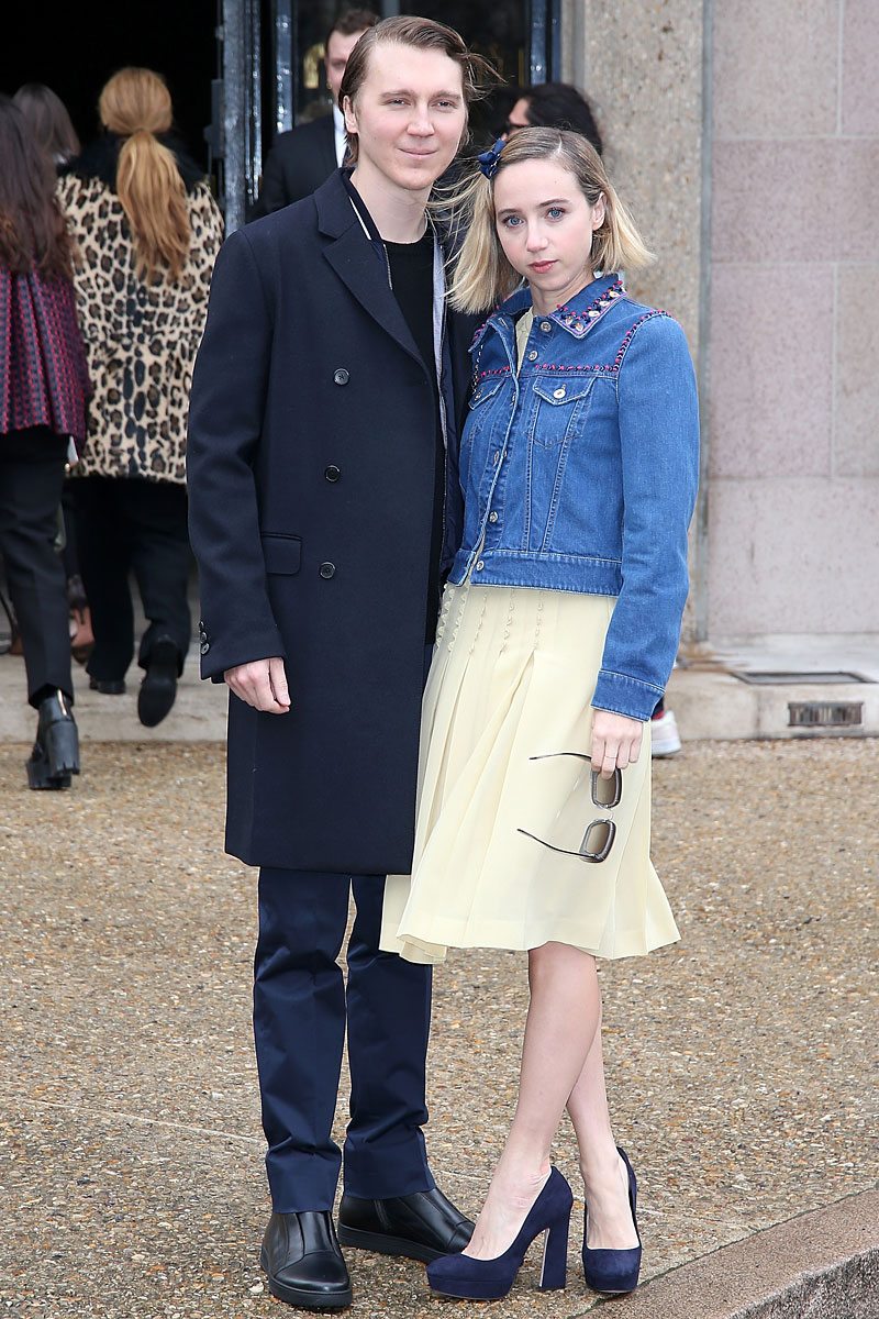 paris fashion week front row fall 2016 zoe kazan