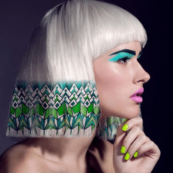 hair stenciling trend
