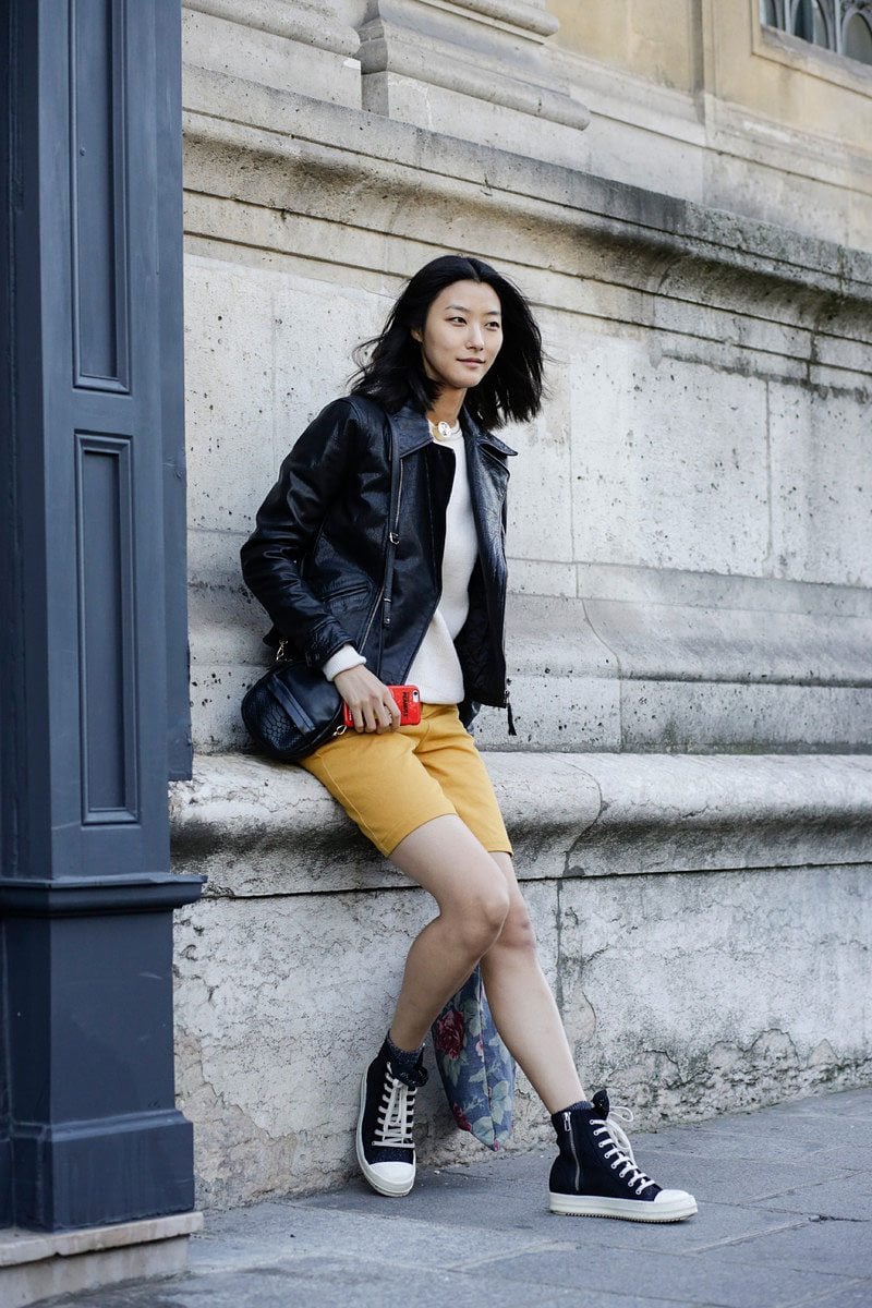 how to wear shorts office 07