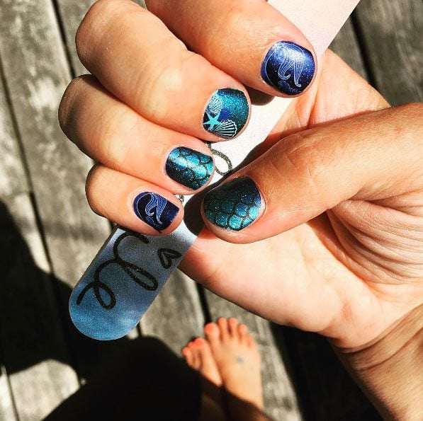 mermaid nails trend 15