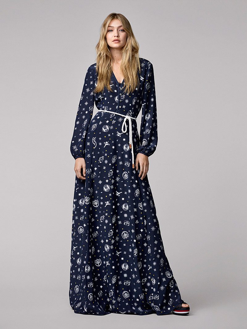 chinese dress ladies Get Gigi Hadid's Look With This Long-Sleeve Shirtdress