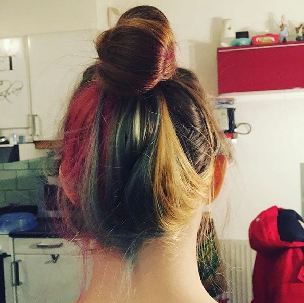 hidden rainbow hair