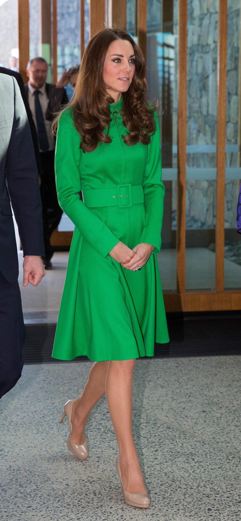 jw anderson green dress Kate Middleton green