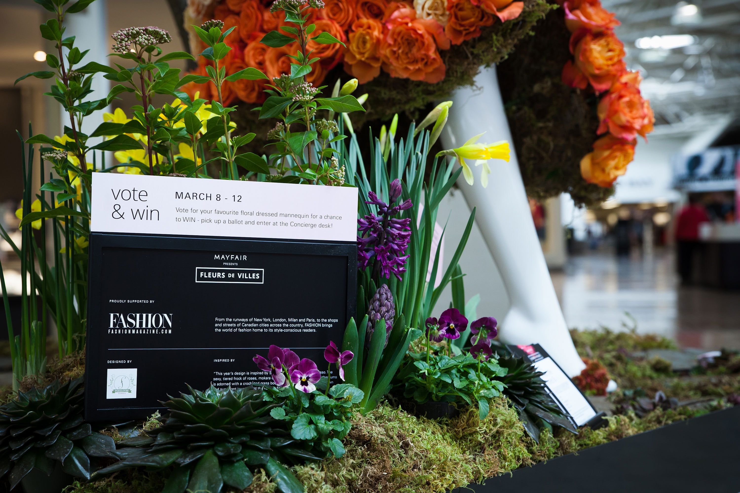 Fleur de Villes Floral Mannequin Exhibition