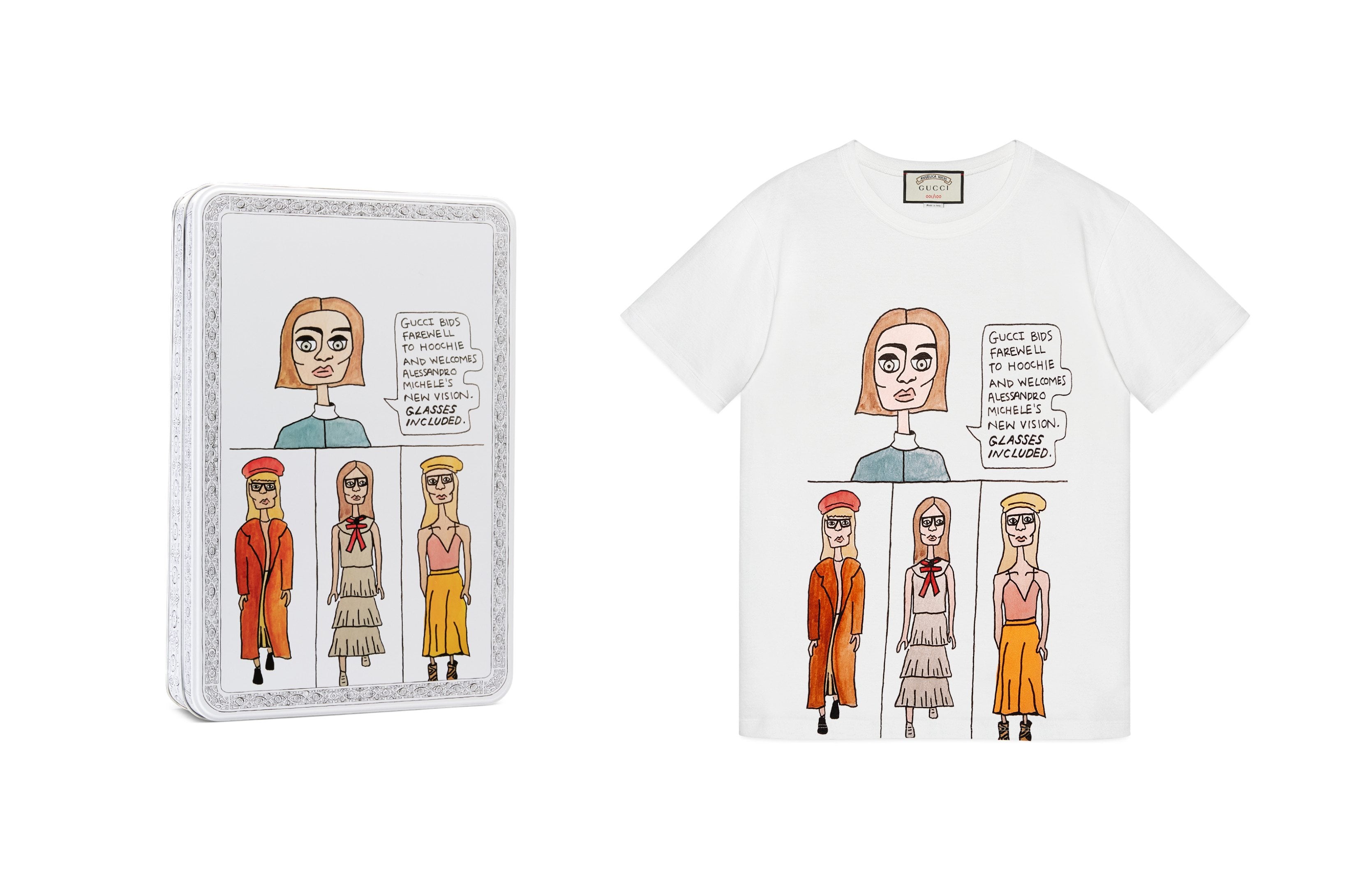 Gucci Teamed Up With Illustrator Angelica Hicks to Design 11 Limited-Edition Tees