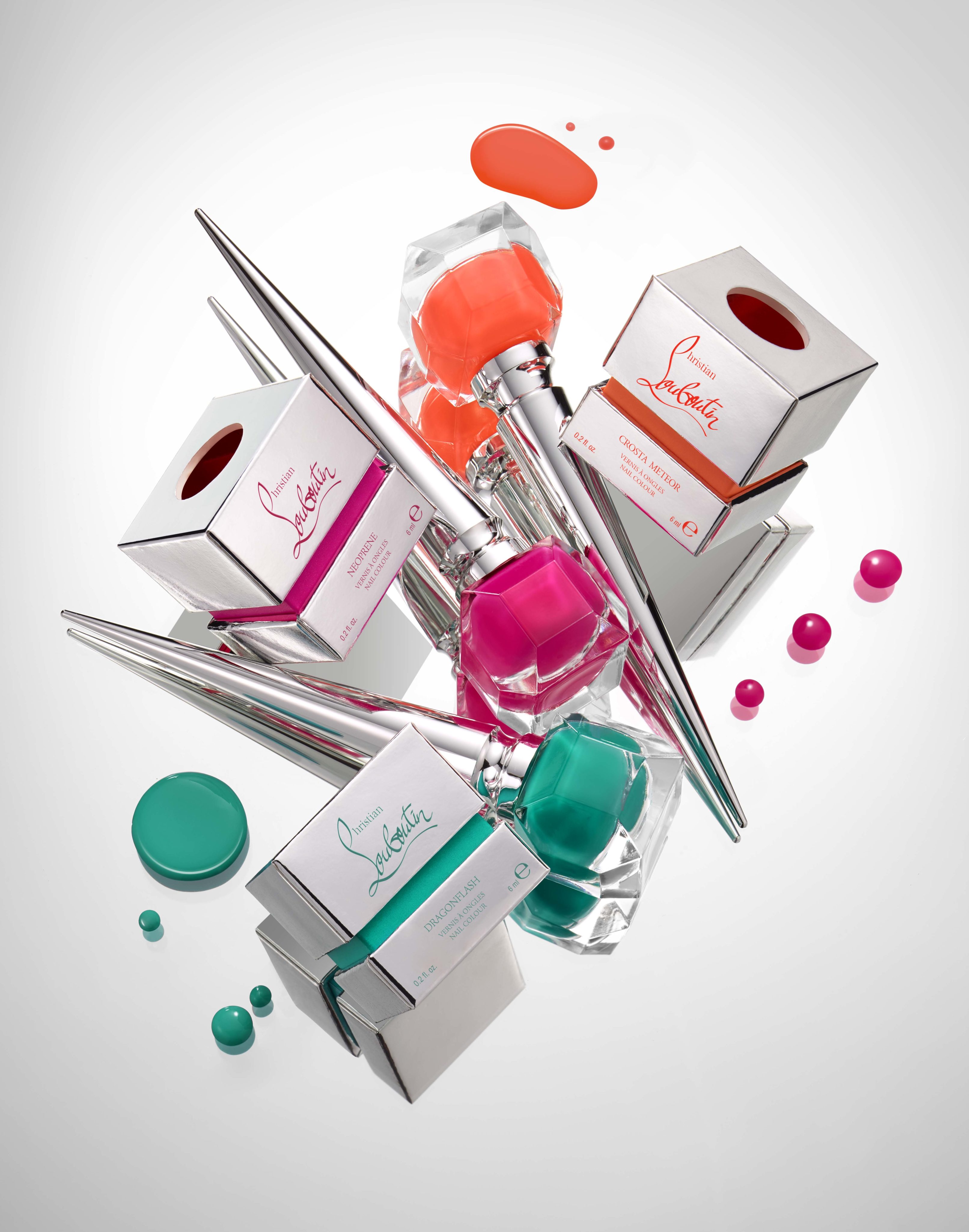 Christian Louboutin's Neon Nail Polishes Are As Flashy As Their