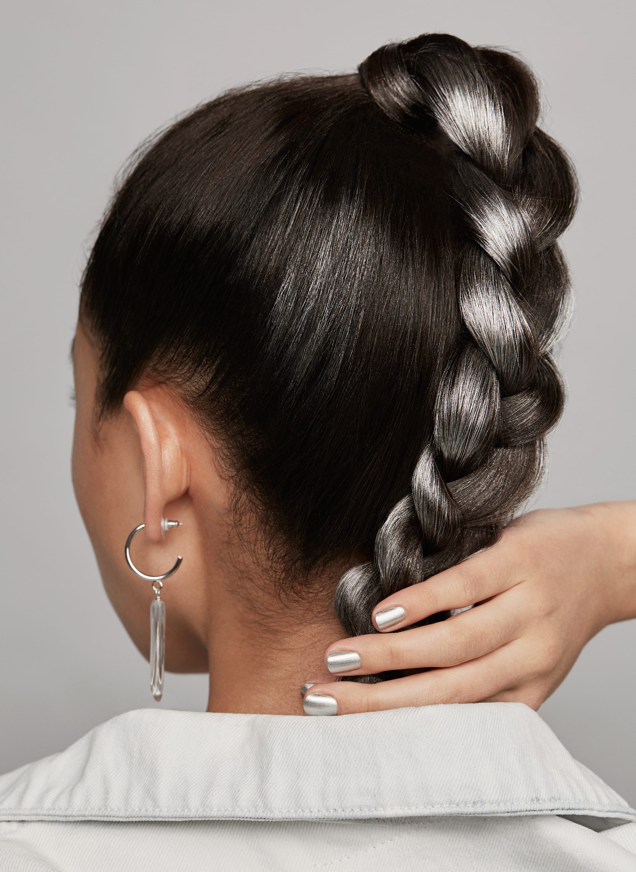 Get silver hair at home