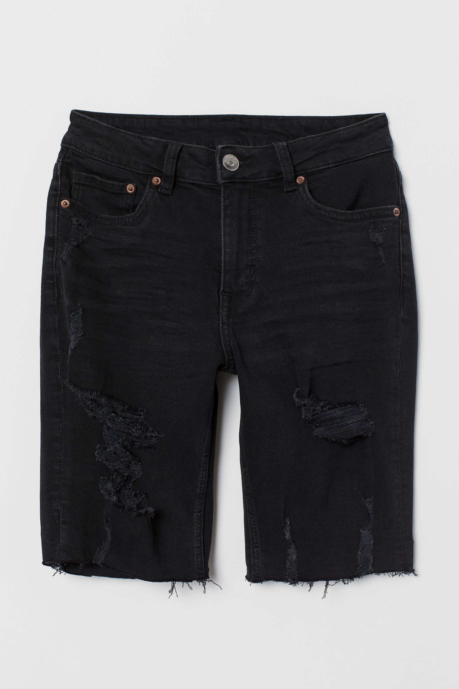 Denim Bermuda Shorts