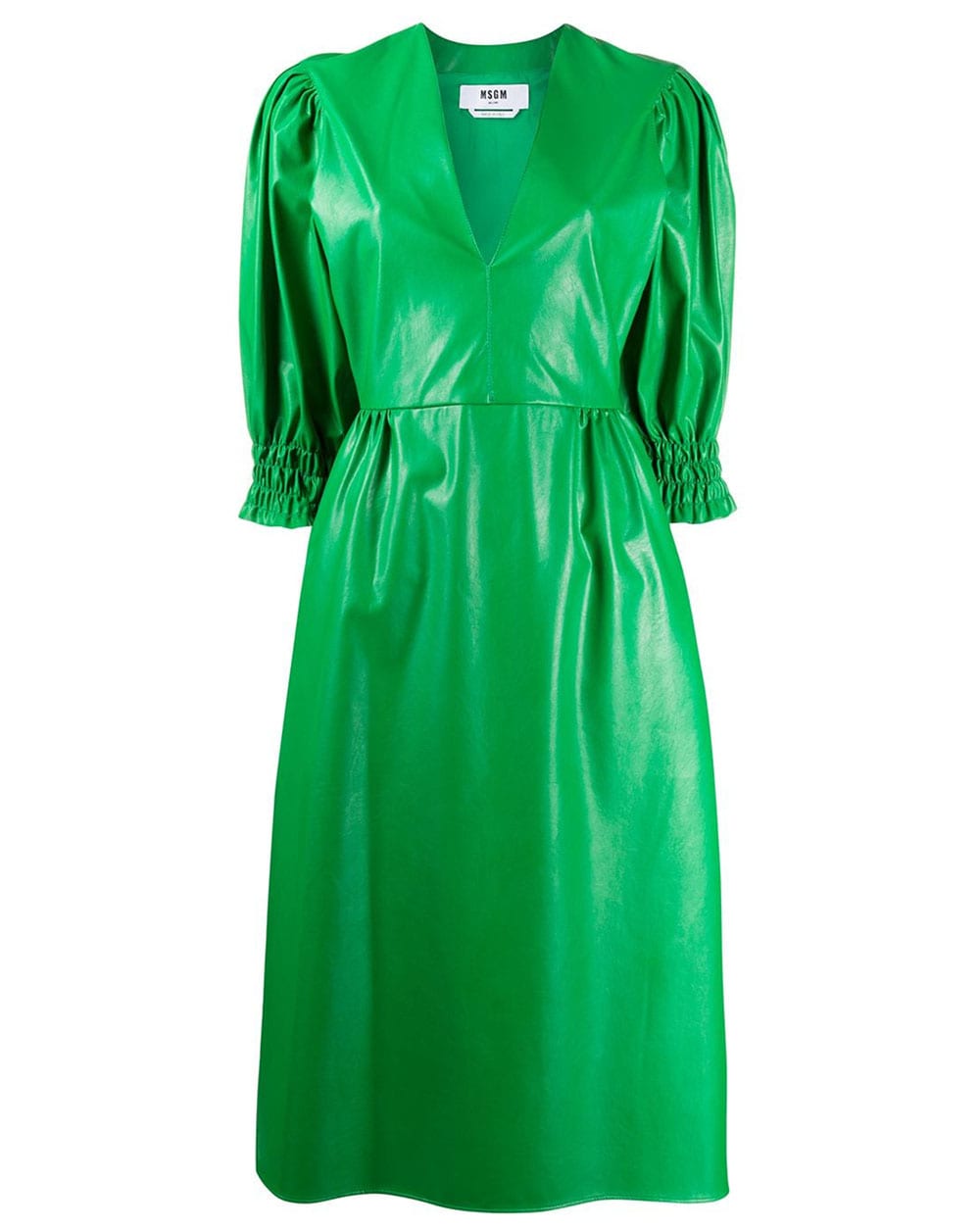 msgm faux leather dress MSGM Abito Faux Leather Dress – DREEMS main image 0