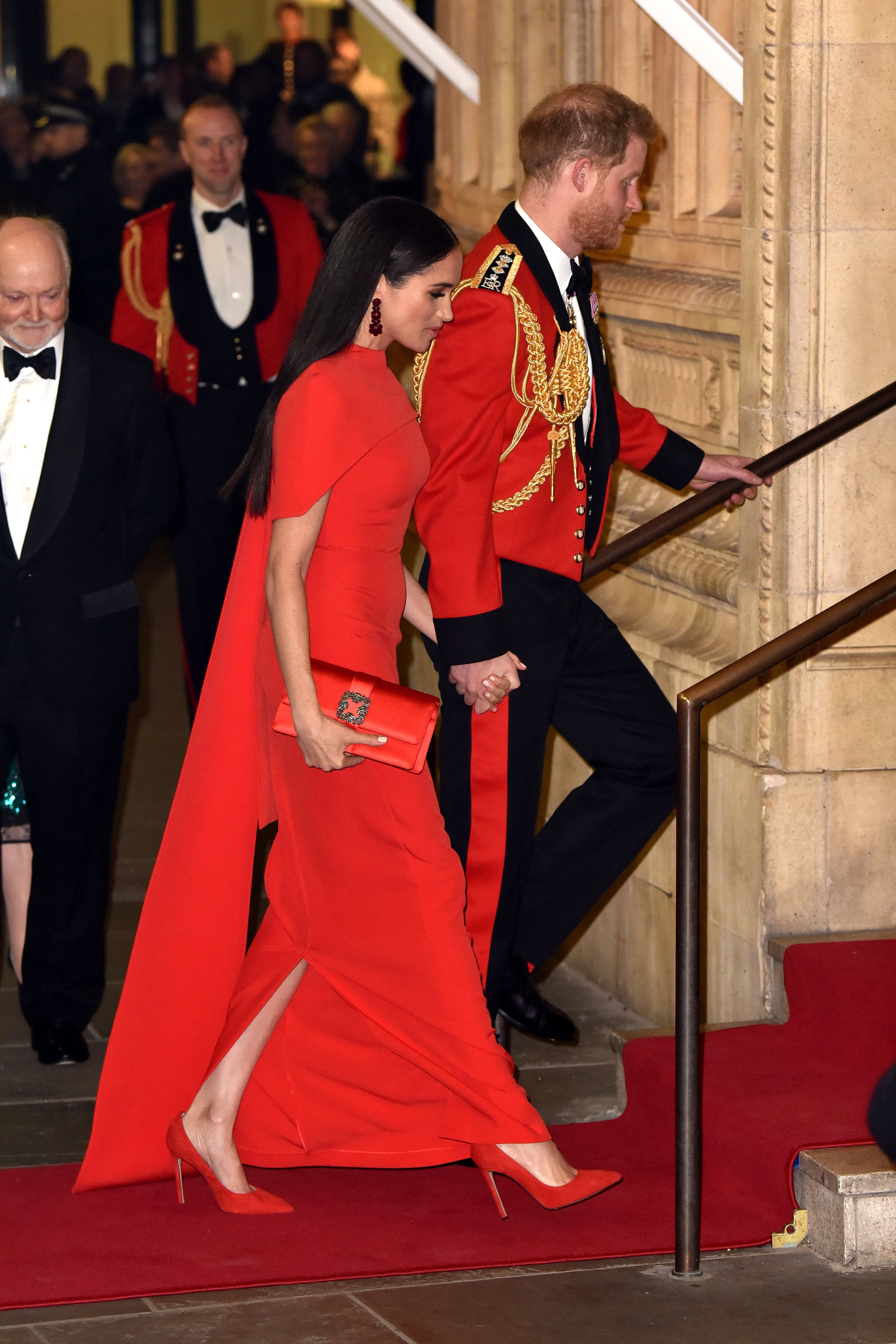 meghan markle red safiyaa dress Fashion throwback: Meghan Markle's Safiyaa 'Kalika' Gown : r/RoyalsGossip