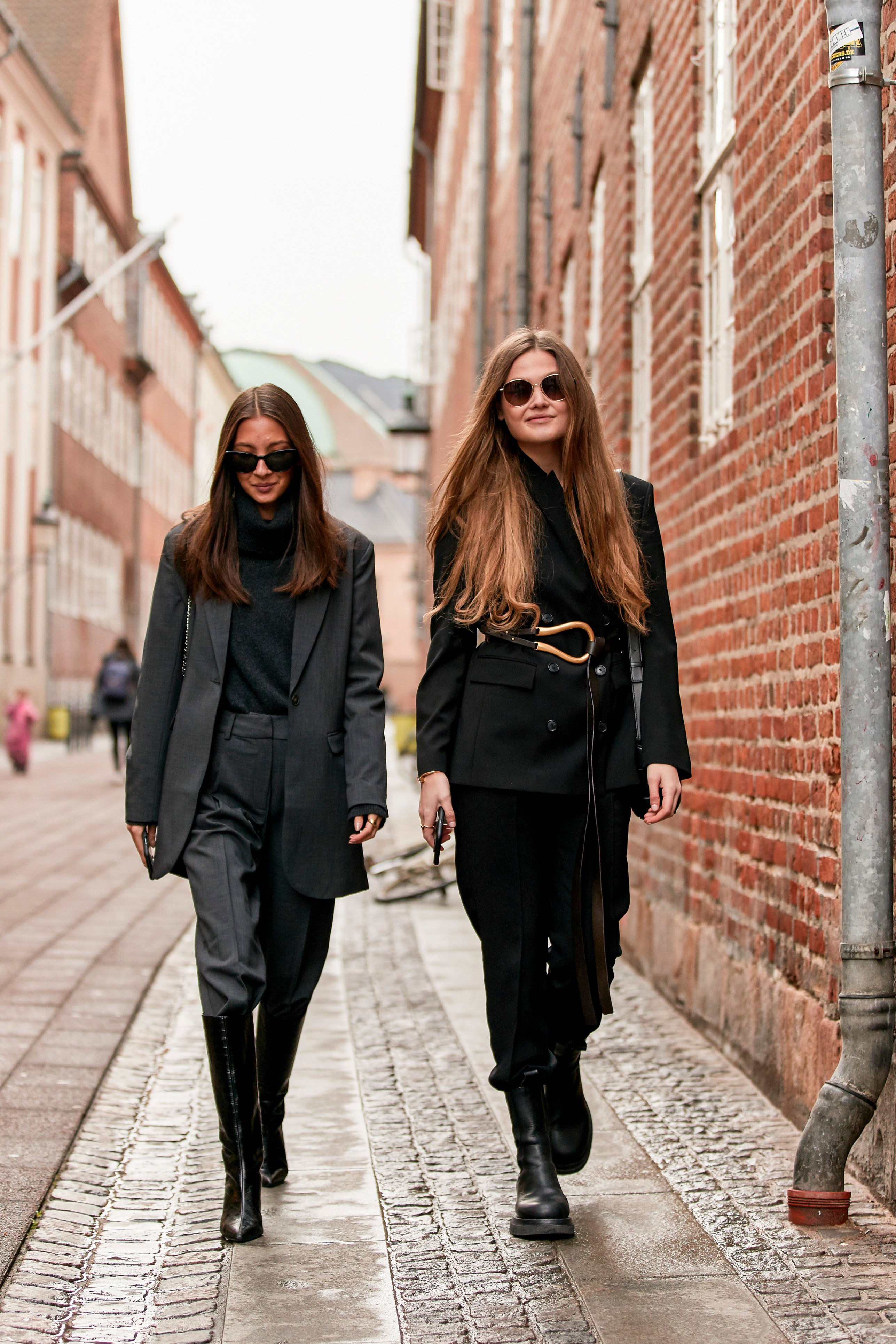 two women walking