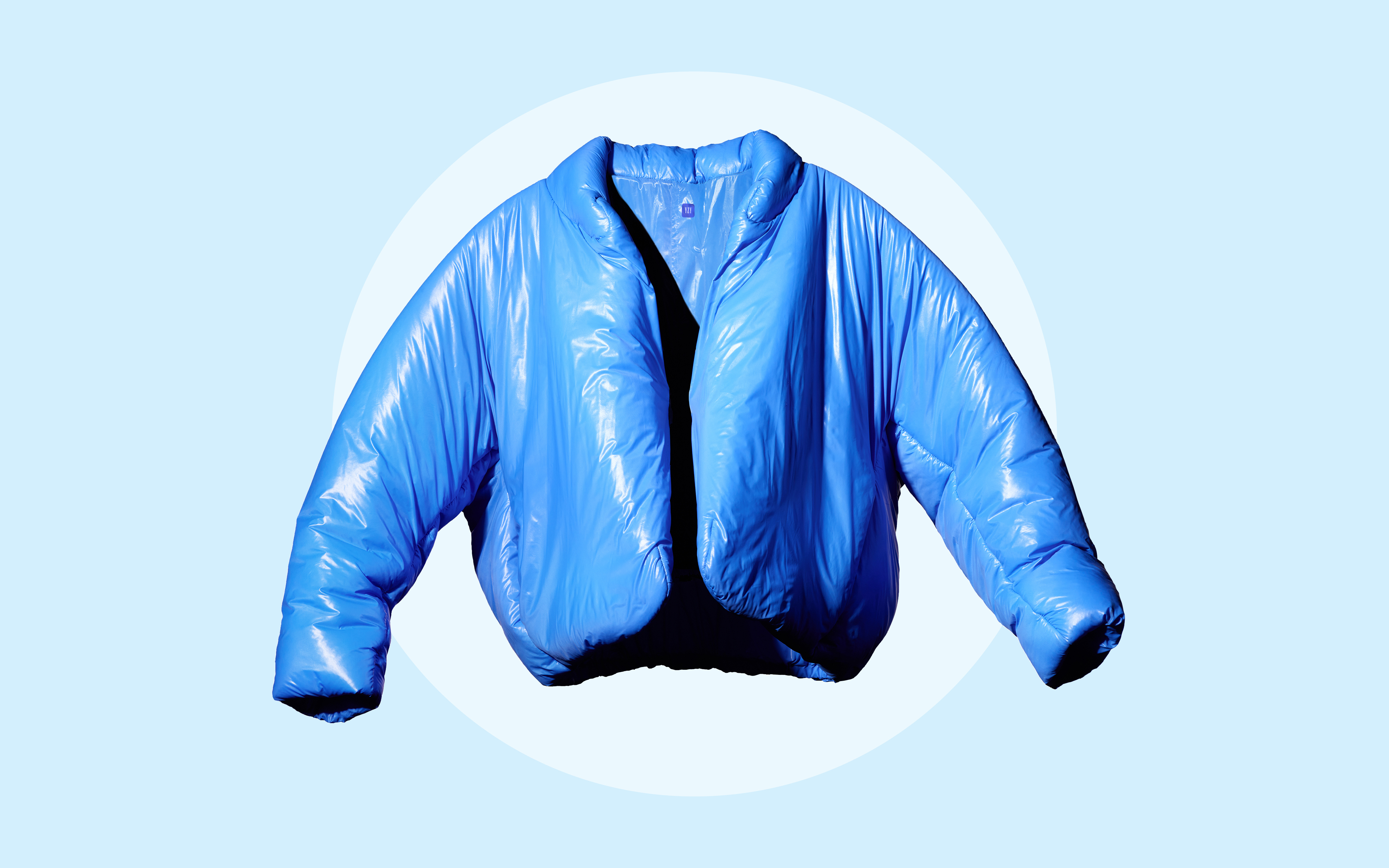 Kanye West Gap Jacket: Blue Puffer Kicks Off Yeezy Gap