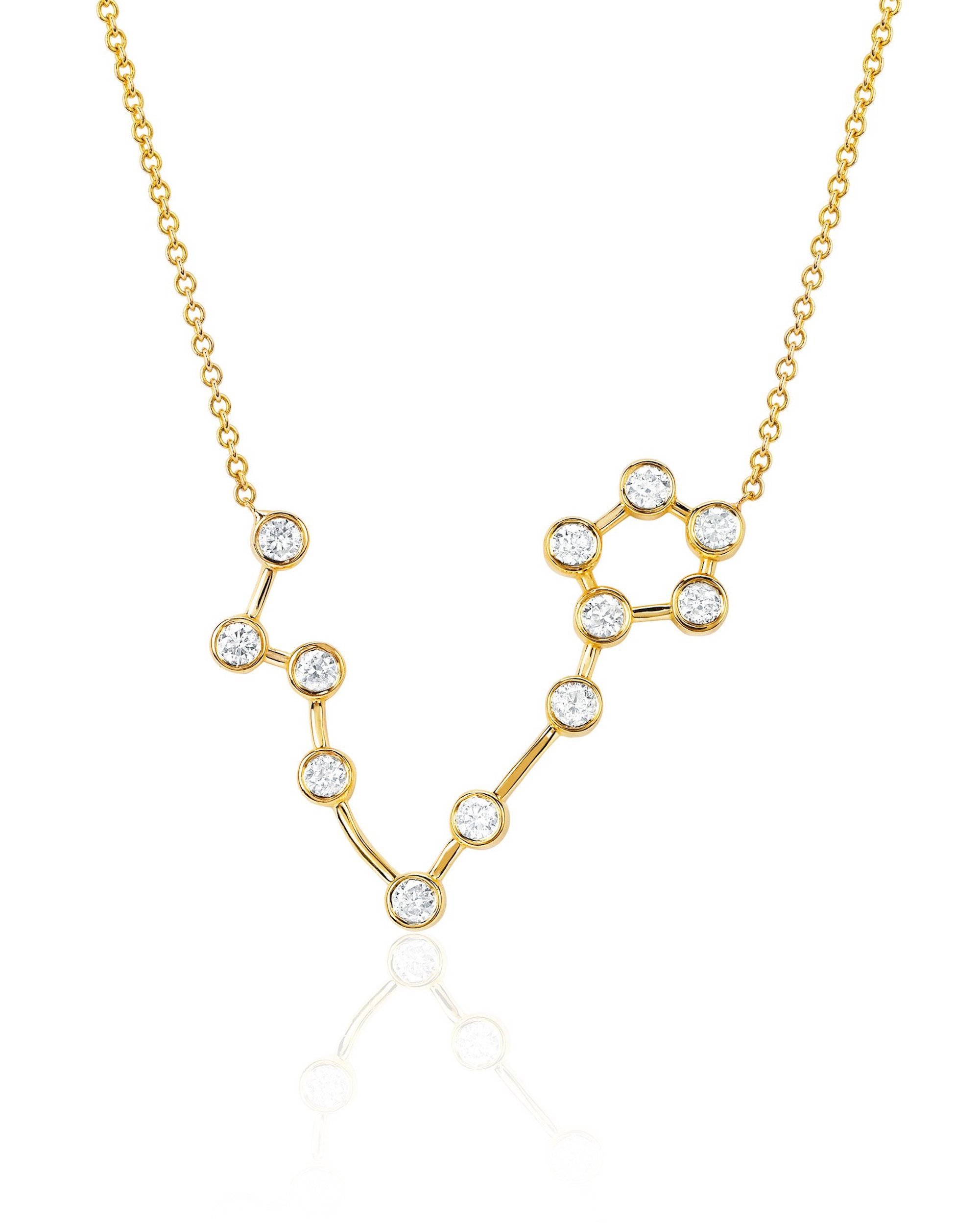 zodiac necklace pisces